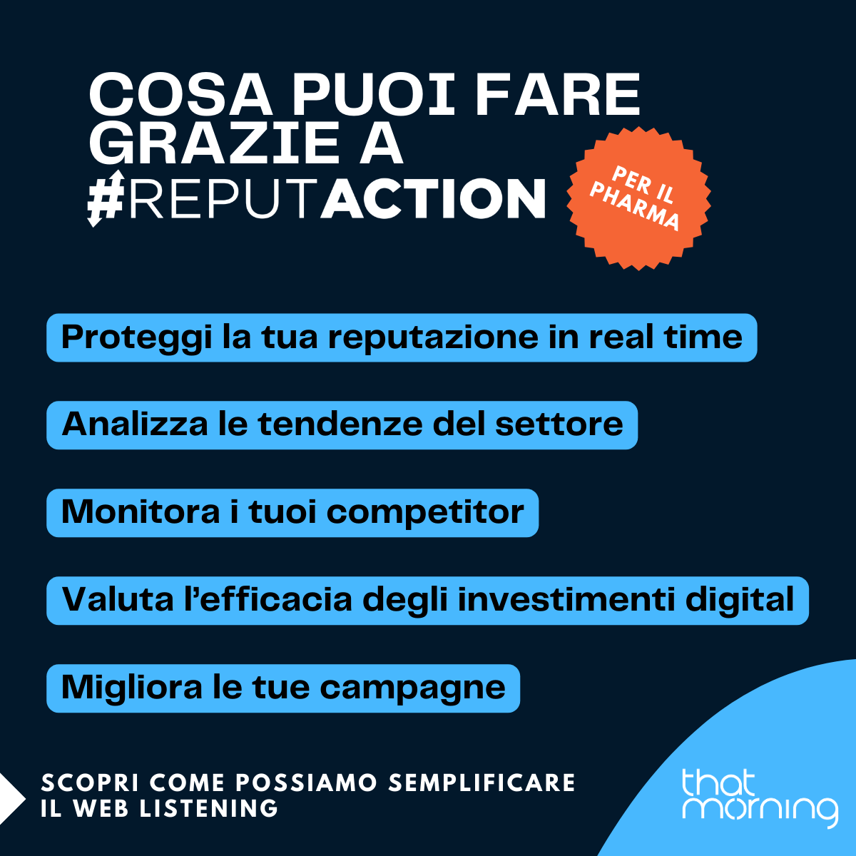 Web listening per il farma: ReputAction