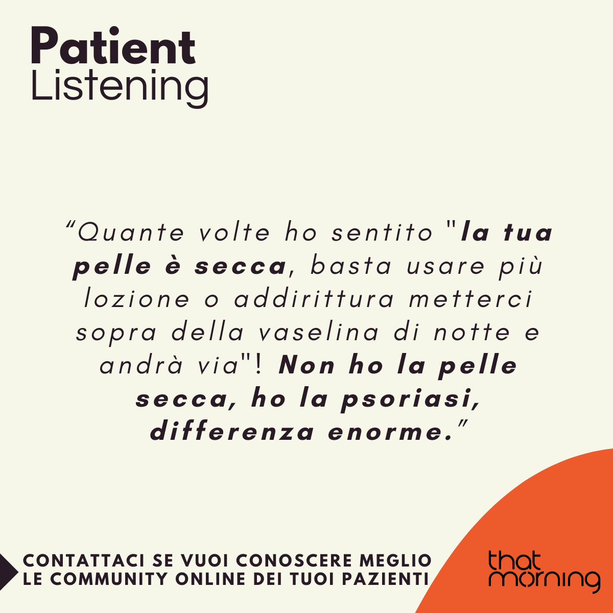 Giornata Mondiale della Psoriasi - Patient Listening parte 2 (2/4)