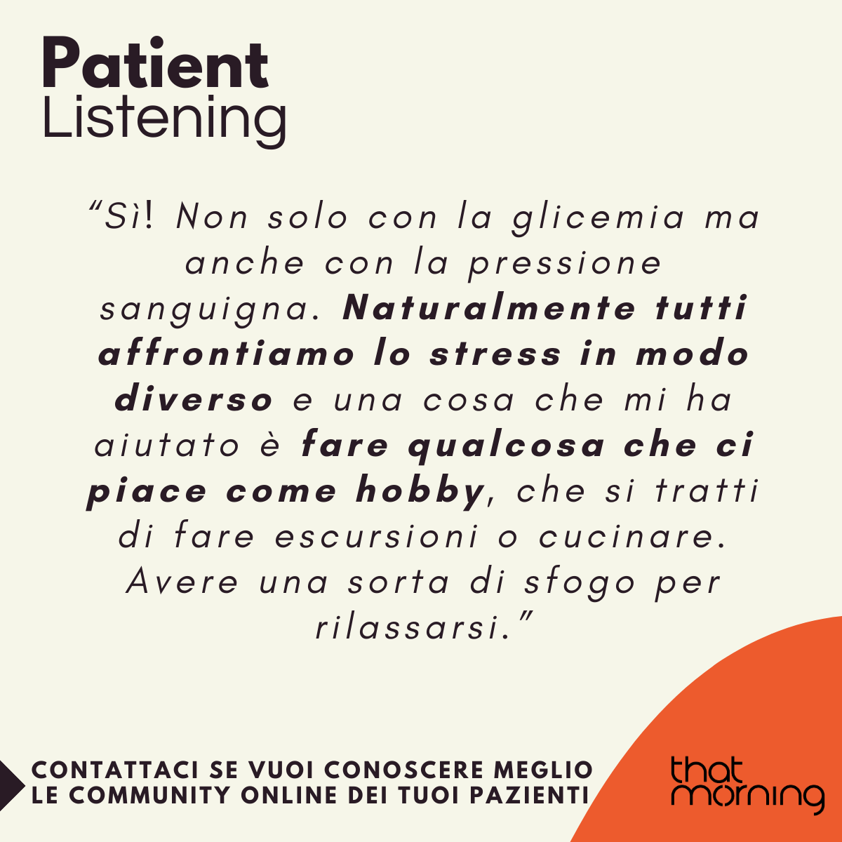 Giornata Mondiale del Diabete - Patient Listening (3/5)