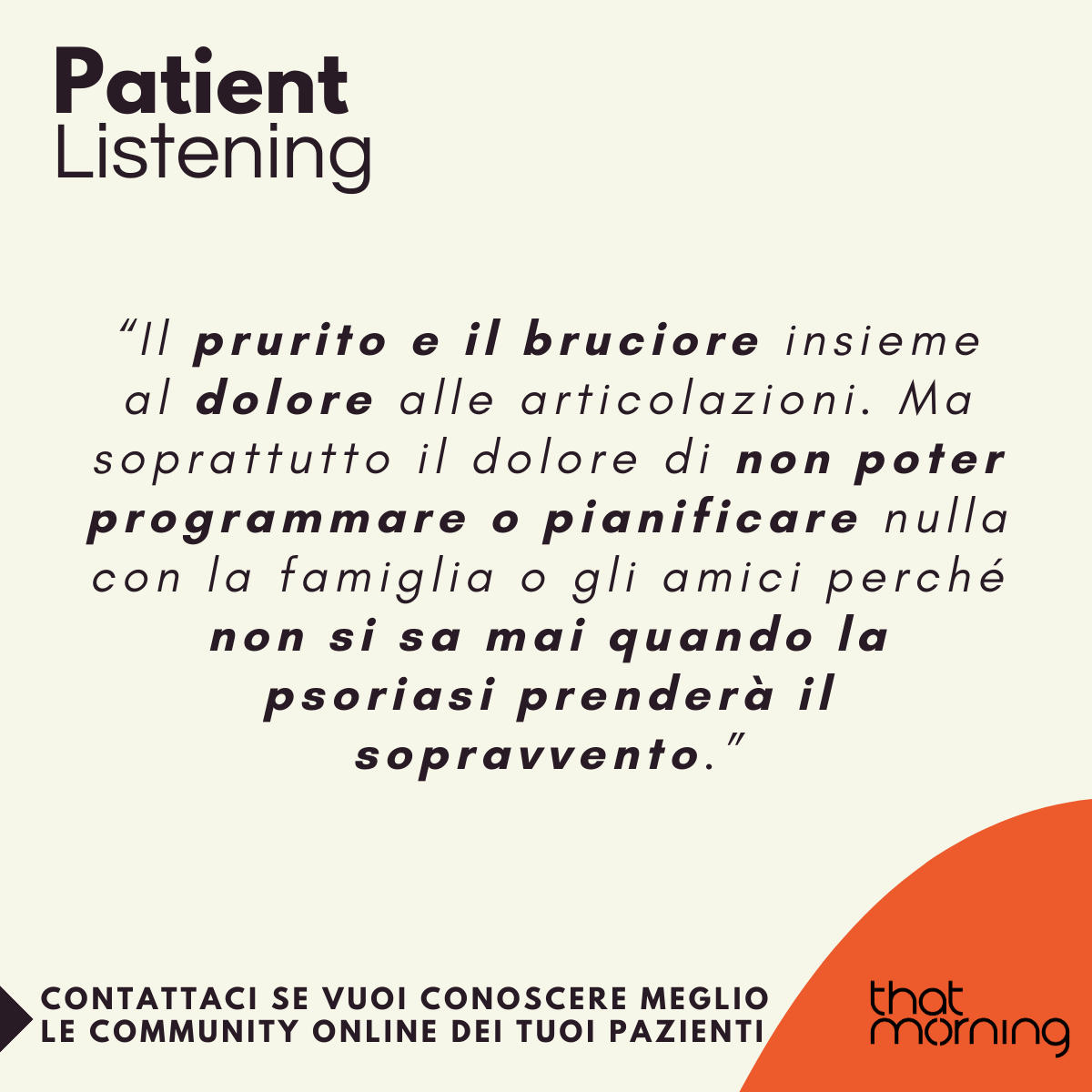 Giornata Mondiale della Psoriasi - Patient Listening parte 1 (3/4)