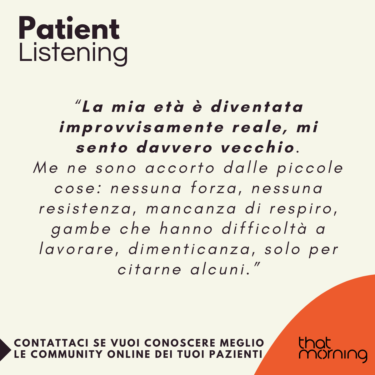 Giornata Mondiale contro il Cancro - Patient Listening (4/5)